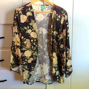 Farm Rio kimono jacket bell sleeve o/s
